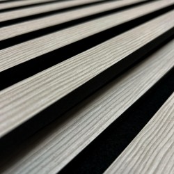 Riflaj Acustic Panou 3D (Alb cenușă)